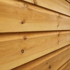 4 x 6 Mercia Shiplap Apex Shed - close of shiplap cladding