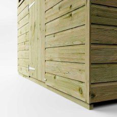 4 x 6 Mercia Shiplap Apex Shed - Corner Close Up