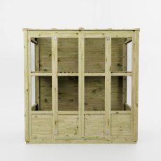 6x3 Mercia Traditional Tall Wall Greenhouse - isolated side view