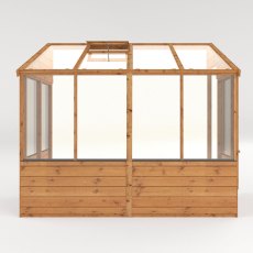 8 x 4 Mercia Evesham Lean-to Greenhouse - isolated, side elevation