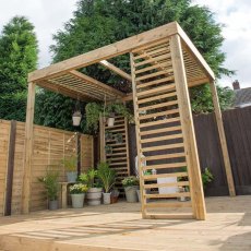Forest Dining Pergola - Pressure Treated - alternative angled view