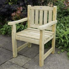 Forest Rosedene Chair - Pressure Treated - on paved area