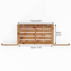 4 x 2 Mercia Mini Greenhouse - footprint