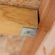 10 x 6 Forest Overlap Pent Shed - Pressure Treated - metal roof brackets for extra strength