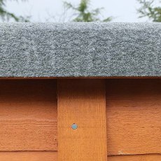 10x7 Shire Tongue and Groove Shed - felted roof from the side elevation