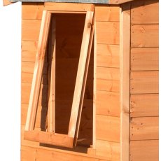 4x6 Shire Lewis Professional Shed - close of of the open window