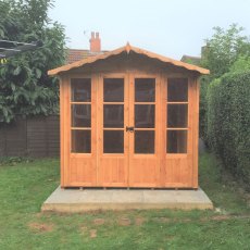 7 x 10 Shire Kensington Summerhouse - front elevation