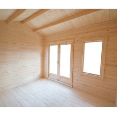 8Gx 10 Shire Marlborough Log Cabin - internal of window and door