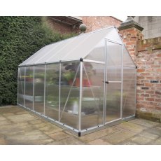 6 x 10 Palram Mythos Greenhouse in Silver - in situ