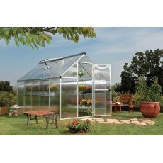 6 x 10 Palram Mythos Greenhouse in Silver - in situ