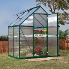 6 x 4 Palram Mythos Greenhouse in Green