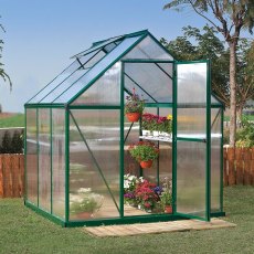 6 x 6 Palram Mythos Greenhouse in Green