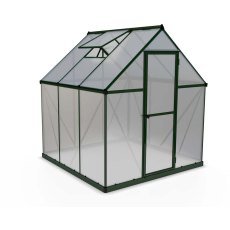 6 x 6 Palram Mythos Greenhouse in Green - isolated