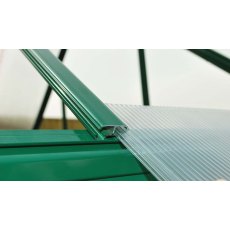 6 x 8 Palram Mythos Greenhouse in Green - easy slide polycarbonate panels