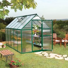 6 x 10 Palram Mythos Greenhouse in Green