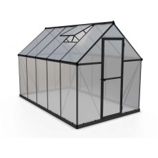 6 x 10 Palram Mythos Greenhouse in Grey - isolated view