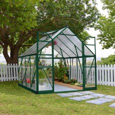 8 x 8 Palram Balance Greenhouse in Green