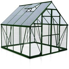 8 x 8 Palram Balance Greenhouse in Green- isolated view