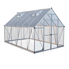 8 x 12 Palram Balance Greenhouse in Silver  - isolated view