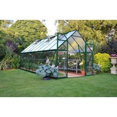 8 x 12 Palram Balance Greenhouse in Green - in situ