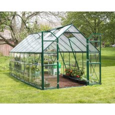 8 x 16 Palram Balance Greenhouse in Green - in situ