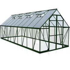 8 x 20 Palram Balance Greenhouse in Green - isolated view