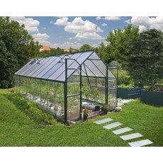 8 x 20 Palram Balance Greenhouse in Green - in situ