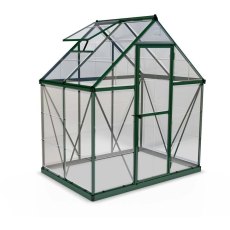 6 x 4 Palram Harmony Greenhouse in Green - isolated view