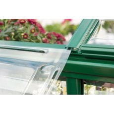 Palram Harmony Greenhouse in Green - easy slide polycarbonate panels