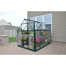 6 x 8 Palram Harmony Greenhouse in Green - in situ