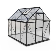 6 x 8 Palram Harmony Greenhouse in Grey - isolated view