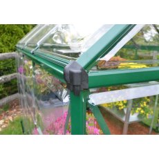 Palram Harmony Greenhouse in Green - Integral Gutter