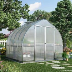 8 x 8 Palram Bella Greenhouse in Silver