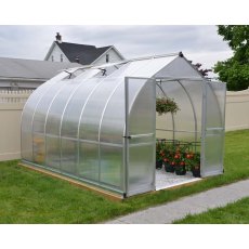 8 x 12 Palram Bella Greenhouse in Silver - in situ