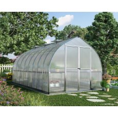 8 x 16 Palram Bella Greenhouse in Silver - in situ