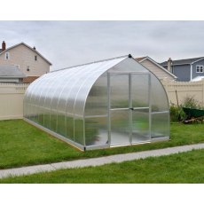 8 x 20 Palram Bella Greenhouse in Silver - in situ