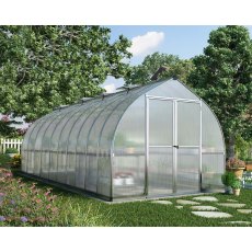 8 x 20 Palram Bella Greenhouse in Silver - in situ