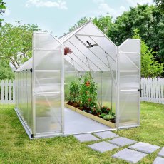 8 x 12 Palram Essence Greenhouse in Silver