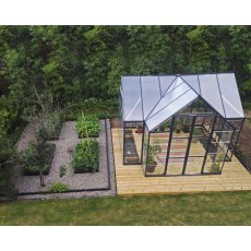 12 x 10 Palram Victory Orangery Garden Chalet - in situ