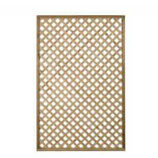 4ft High Forest Rosemore Lattice Trellis - Pressure Treated - isolated front view