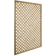 4ft High Forest Rosemore Lattice Trellis - Pressure Treated - isolated side view
