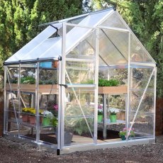 6 x 6 Palram Hybrid Greenhouse in Silver