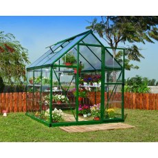 6 x 6 Palram Hybrid Greenhouse in Green - in situ