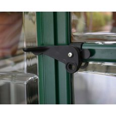 Palram Hybrid Greenhouse in Green - door handle can be locked with a padlock