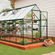 6 x 12 Palram Hybrid Greenhouse in Green