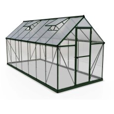 6 x 14 Palram Hybrid Greenhouse in Green- isolated view