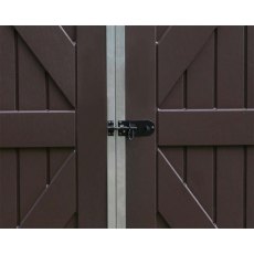 6x12 Palram Skylight Plastic Apex Shed - Tan - door lock