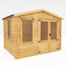 2.6m x 3.3m Mercia Log Cabin 19mm Logs - floor plan