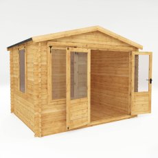 2.6m x 3.3m Mercia Log Cabin 19mm Logs - dimensions