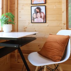 3.3m x 3.7m Mercia Log Cabin with Veranda 19mm Logs - chair